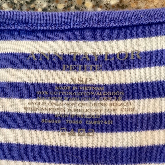 Ann Taylor Petite Striped Top - Picture 3 of 3